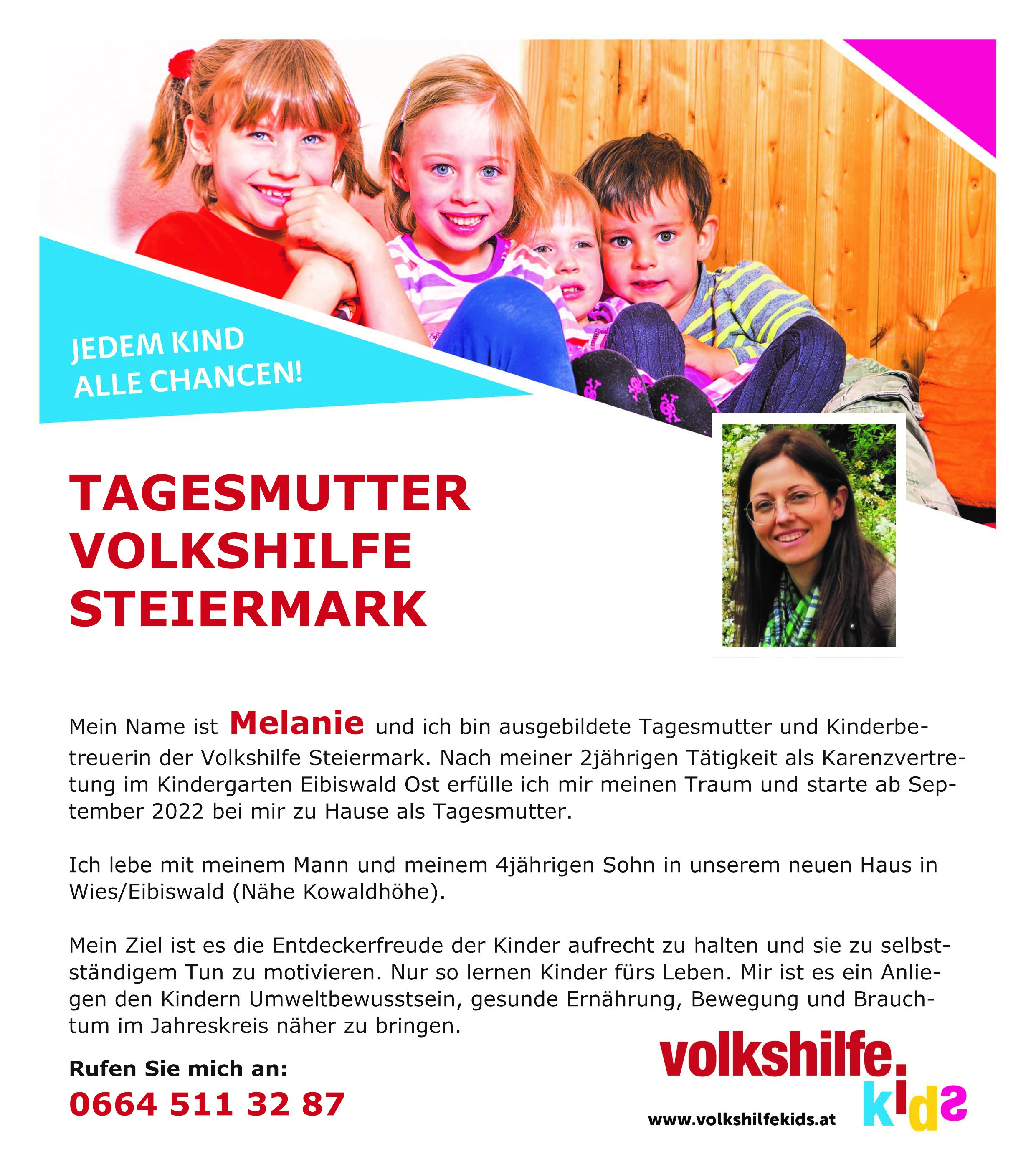 Werbung Tagesmutter Freidl Melanie 2022 ganz